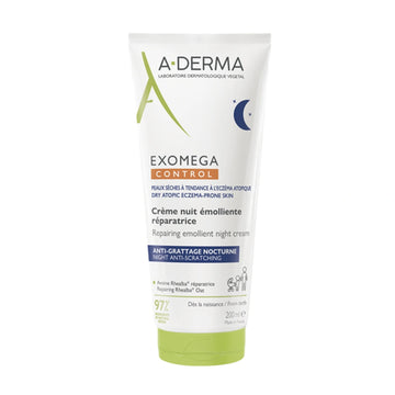 A-Derma Exomega Control Repairing Emollient Night Cream 200ml – Κρέμα νύχτας για ατοπικό και ξηρό δέρμα